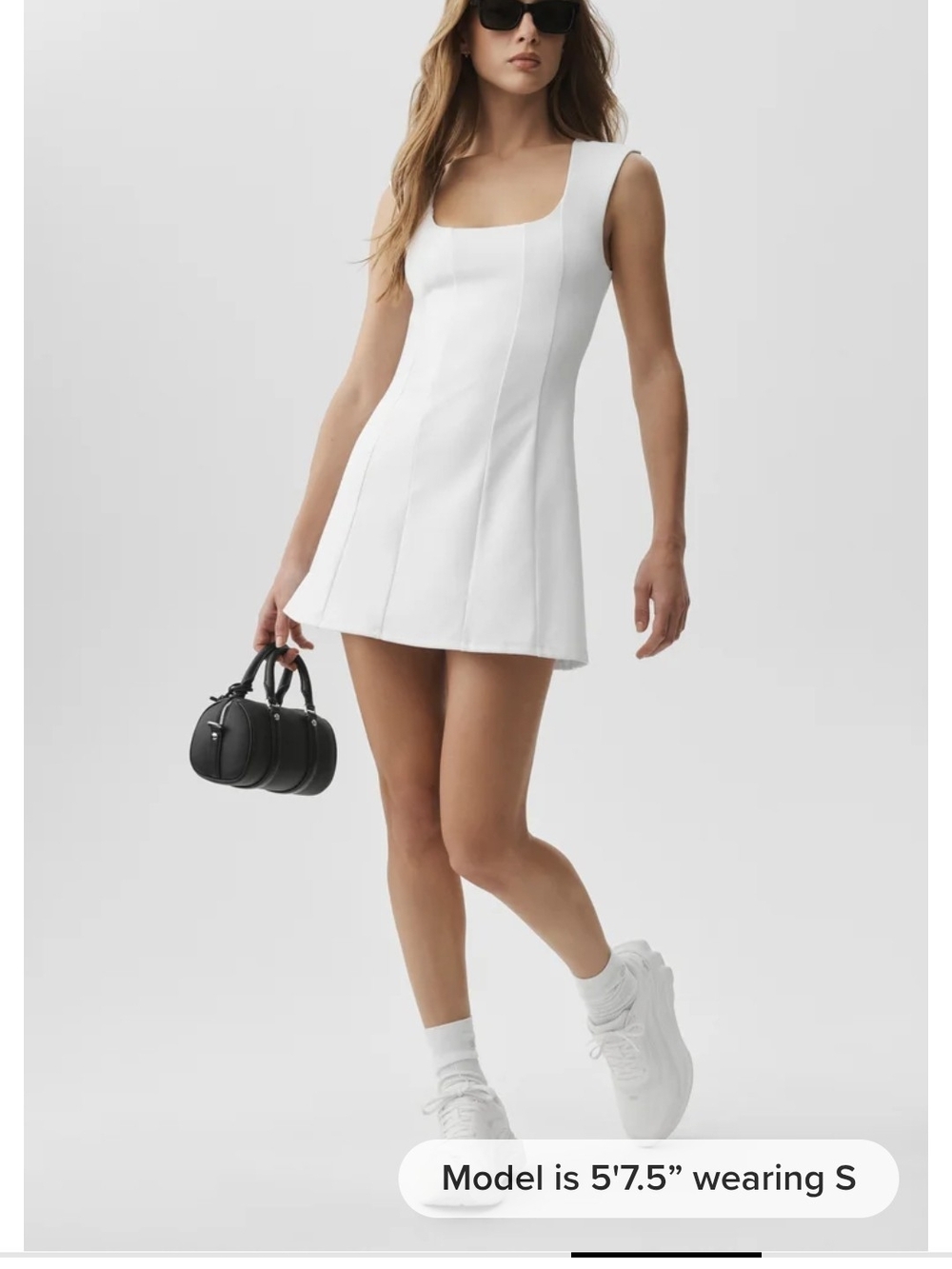 Alo Softsculpt Desire Tennis Dress -White